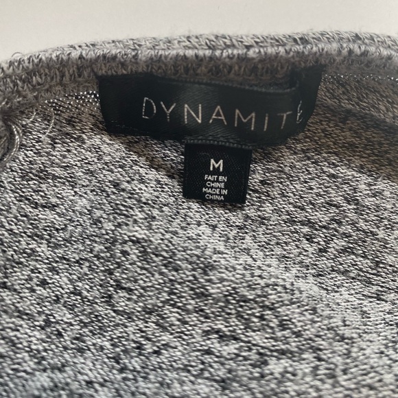 Dynamite 3/4 Sleeve Grey Top ! - Picture 3 of 5